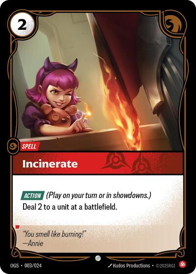 Incinerate 003/024