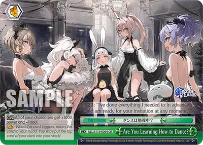 Are You Learning How to Dance? AZL/S119-E064 CR