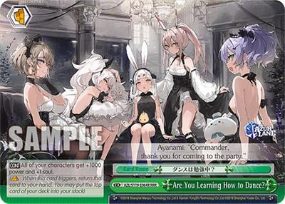Are You Learning How to Dance? AZL/S119-E064R RRR