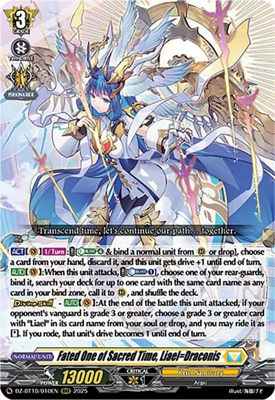 Fated One of Sacred Time, Liael=Draconis [D-Format] DZ-BT10/010EN
