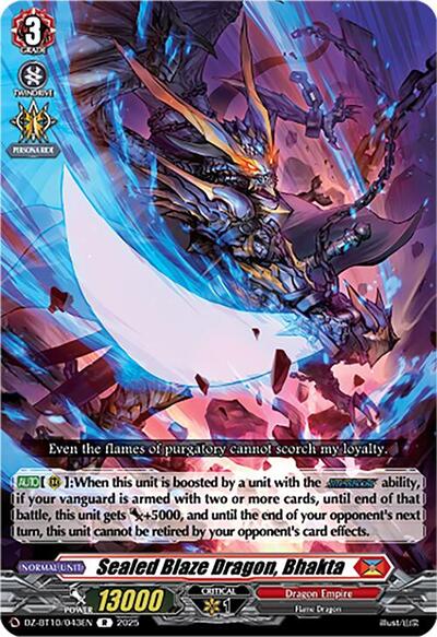 Sealed Blaze Dragon, Bhakta [D-Format] DZ-BT10/043EN