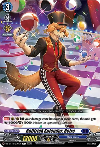 Balltrick Splendor, Retre [D-Format] DZ-BT10/076EN
