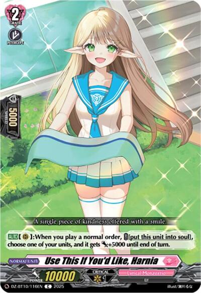 Use This If You'd Like, Harnia [D-Format] DZ-BT10/116EN