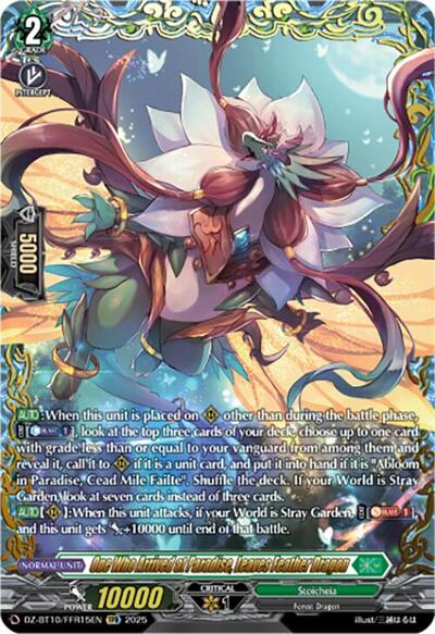 One Who Arrived at Paradise, Leaves Feather Dragon [D-Format] DZ-BT10/FFR15EN