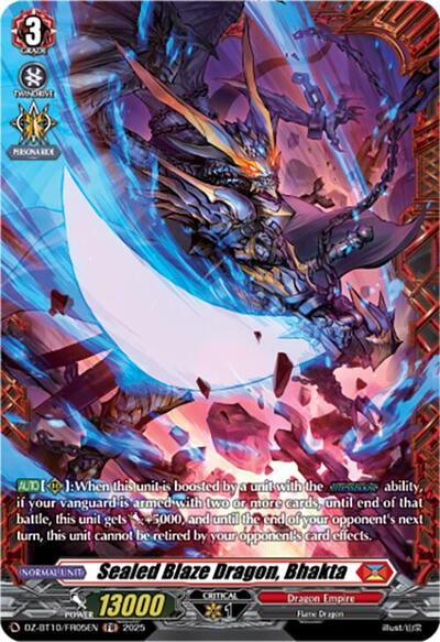 Sealed Blaze Dragon, Bhakta [D-Format] DZ-BT10/FR05EN