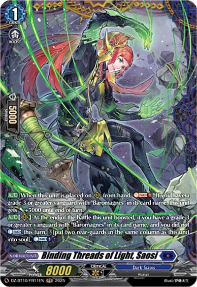 Binding Threads of Light, Saosi [D-Format] DZ-BT10/FR11EN