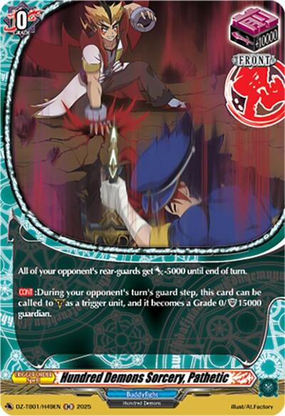 Hundred Demons Sorcery, Pathetic [D-Format] DZ-TB01/H49EN