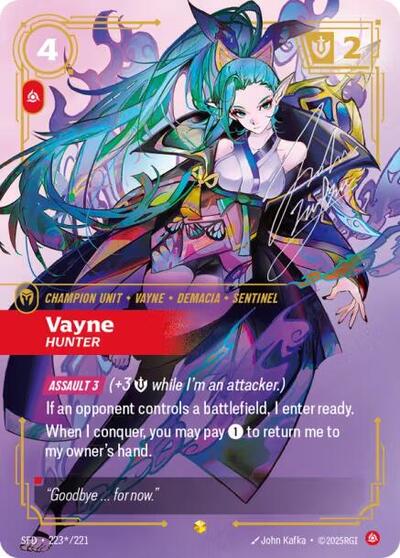 Vayne, Hunter 223*/221