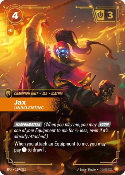 Jax, Unrelenting 119/221