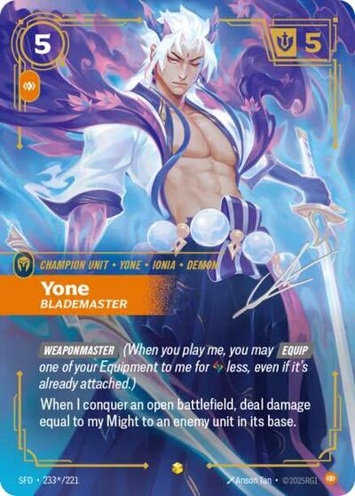 Yone, Blademaster 233*/221