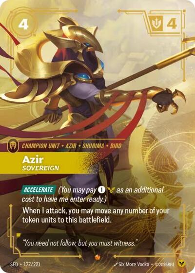 Azir, Sovereign 177/221