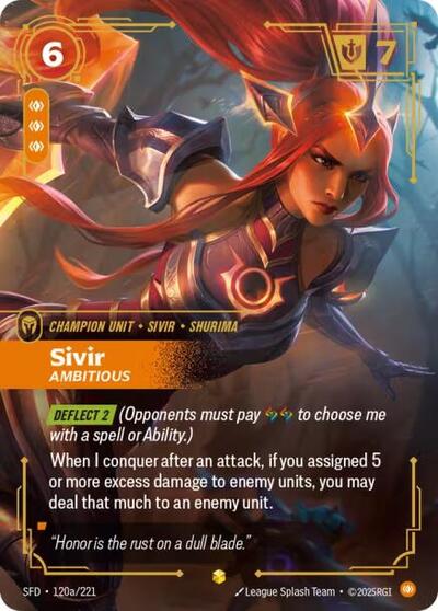 Sivir, Ambitious 120a/221