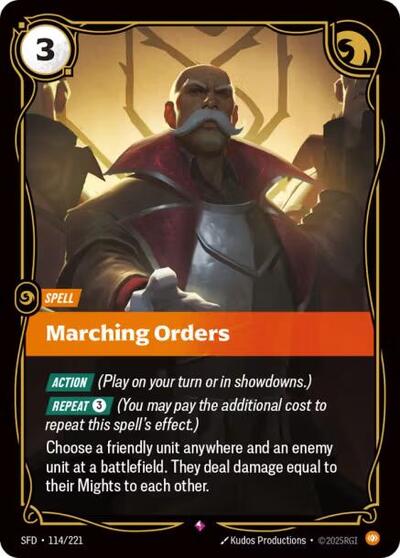 Marching Orders 114/221
