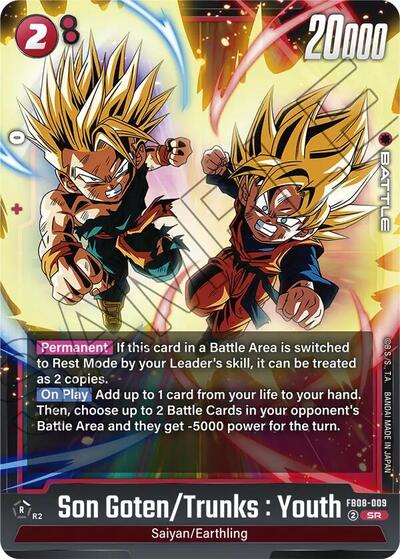Son Goten/Trunks : Youth (FB08-009) [Fusion World] FB08-009