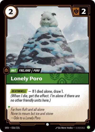Lonely Poro 036/221