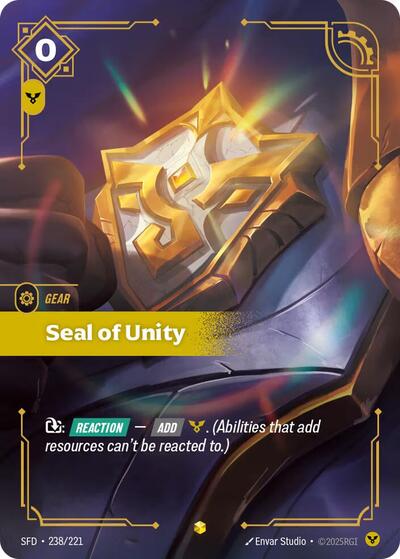 Seal of Unity 238/221