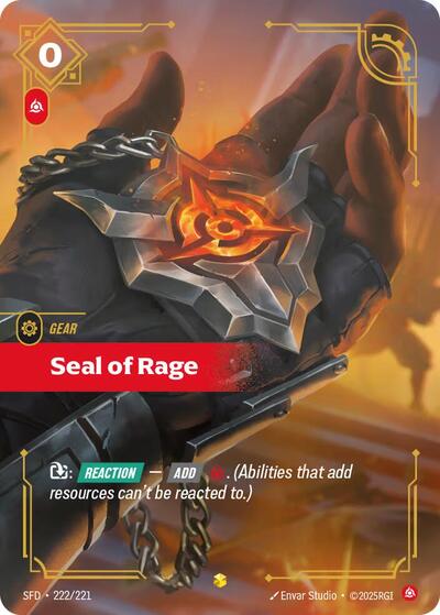 Seal of Rage 222/221