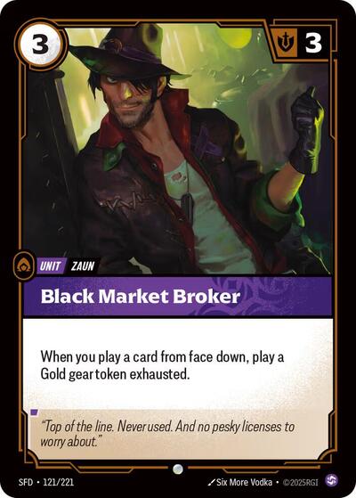 Black Market Broker 121/221
