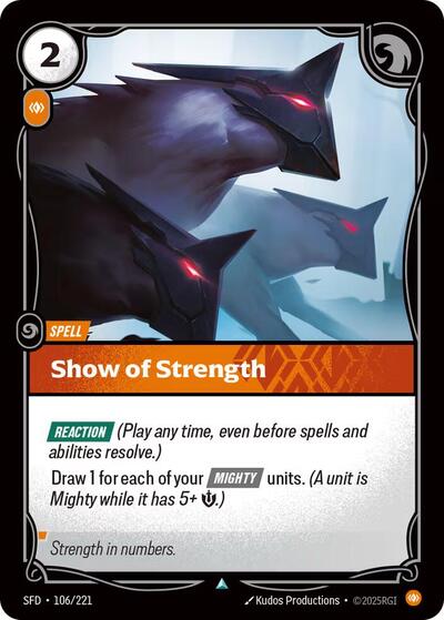 Show of Strength 106/221
