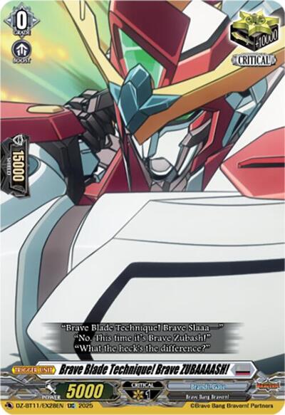 Brave Blade Technique! Brave ZUBAAAASH! [D-Format] DZ-BT11/EX28EN