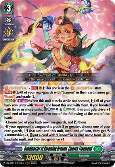 Bandmaster of Blooming Dreams, Lianorn Traumend [D-Format] DZ-BT11/013EN