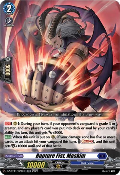 Rapture Fist, Maskim [D-Format] DZ-BT11/024EN