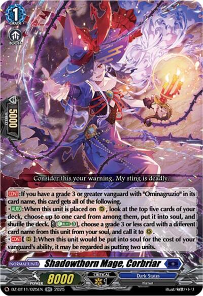 Shadowthorn Mage, Corbriar [D-Format] DZ-BT11/025EN