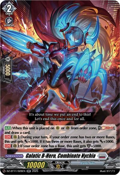 Galatic B-Hero, Combinate Nychia [D-Format] DZ-BT11/028EN