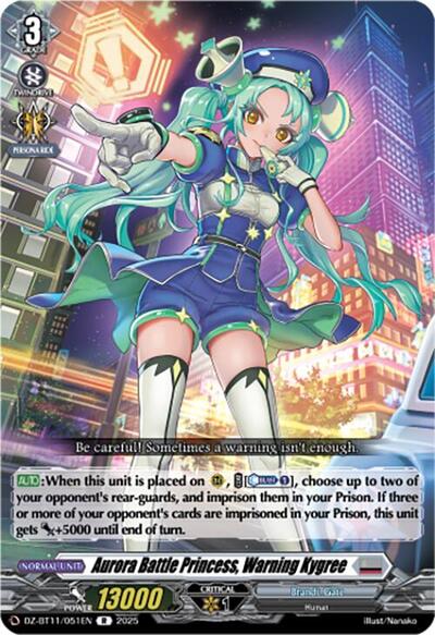 Aurora Battle Princess, Warning Kygree [D-Format] DZ-BT11/051EN