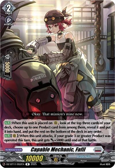 Capable Mechanic, Fafil [D-Format] DZ-BT11/052EN