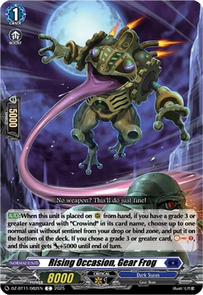 Rising Occasion, Gear Frog [D-Format] DZ-BT11/082EN