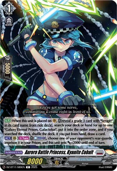 Aurora Battle Princess, Kyanite Cobalt [D-Format] DZ-BT11/089EN