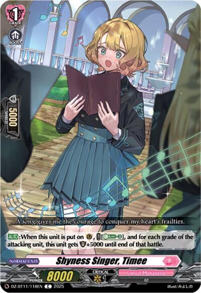 Shyness Singer, Timee [D-Format] DZ-BT11/118EN