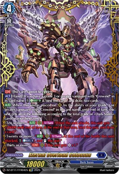 Eternal Overload Colossus [D-Format] DZ-BT11/FFR04EN