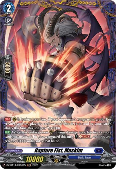 Rapture Fist, Maskim [D-Format] DZ-BT11/FR10EN