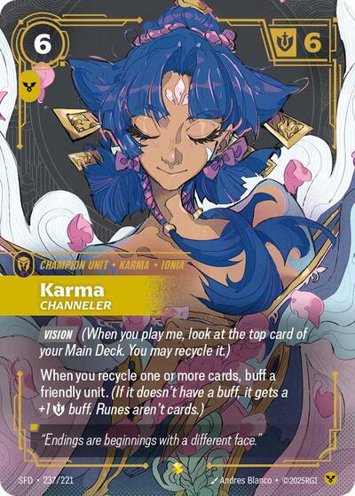Karma, Channeler 237/221