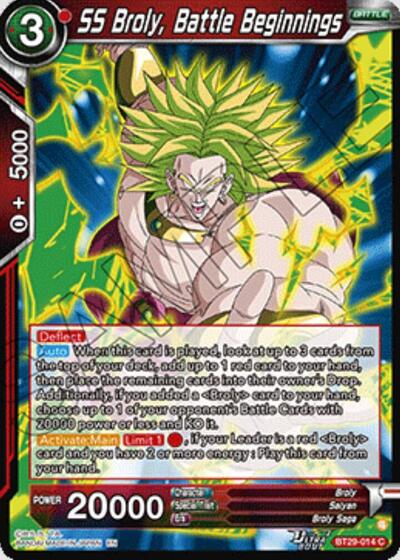 SS Broly, Battle Beginnings BT29-014