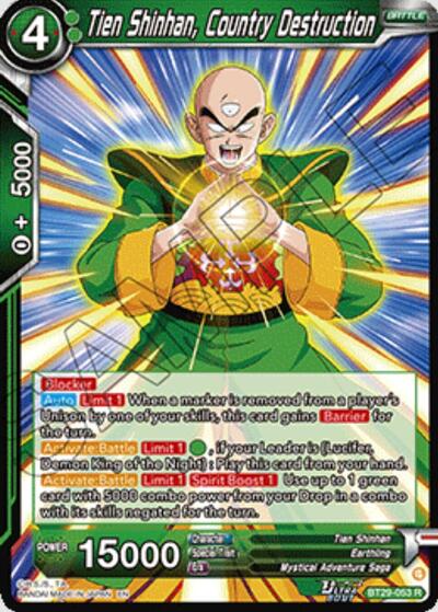 Tien Shinhan, Country Destruction BT29-053