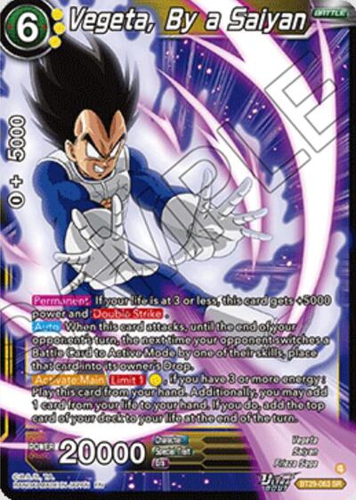 Vegeta, By a Saiyan BT29-063