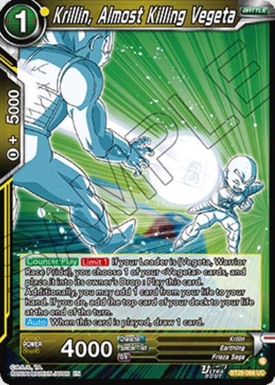 Krillin, Almost Killing Vegeta BT29-066