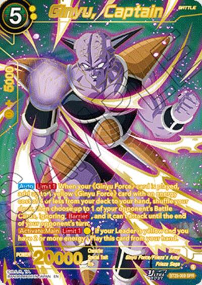Ginyu, Captain BT29-069