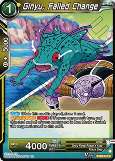 Ginyu, Failed Change BT29-071