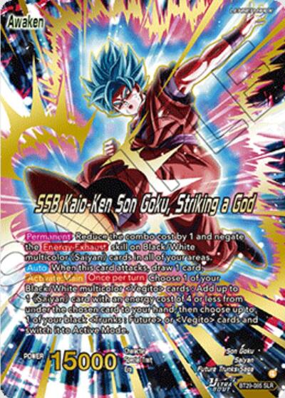 Son Goku // SSB Kaio-Ken Son Goku, Striking a God BT29-085