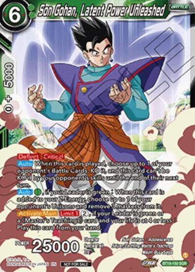 Son Gohan, Latent Power Unleashed BT19-150