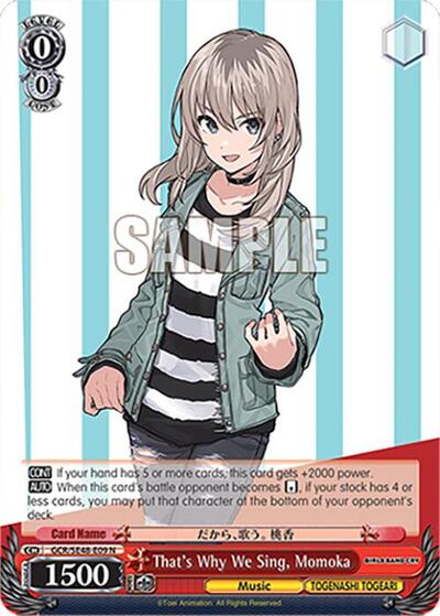 That's Why We Sing, Momoka GCR/SE48-E09 N