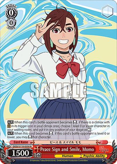 Peace Sign and Smile, Momo DDD/S118-E050 R