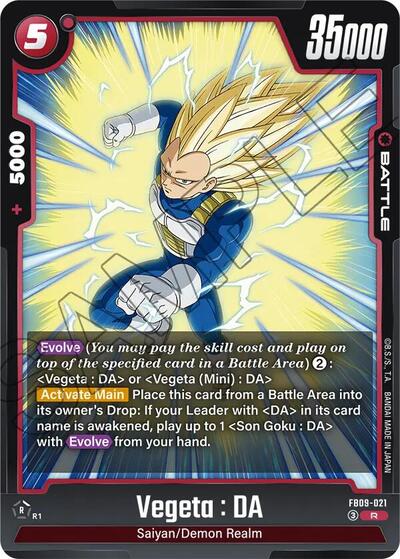 Vegeta : DA (FB09-021) [Fusion World] FB09-021