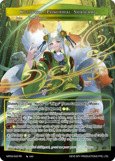 Kuzunoha, Primordial Shikigami 