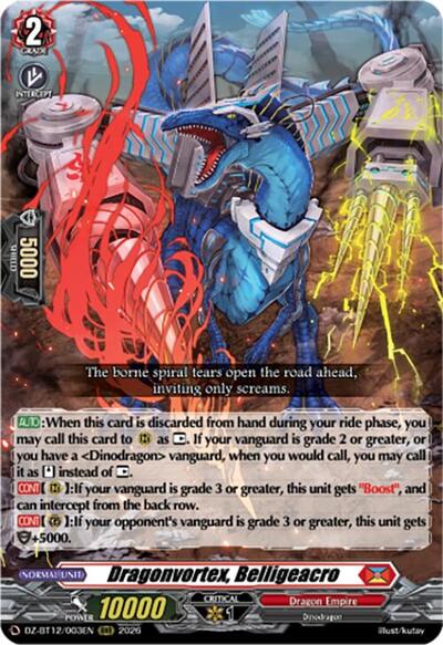 Dragonvortex, Belligeacro [D-Format] DZ-BT12/003EN