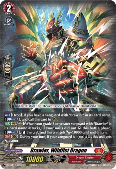 Brawler, Wildfist Dragon [D-Format] DZ-BT12/004EN